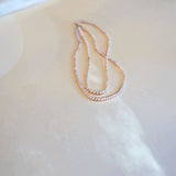 3mm Freshwater Pink Pearl Adjustable Necklace