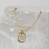 Initial Gold Adjustable Necklace