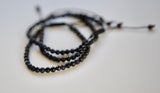 Black Agate Adjustable bracelet