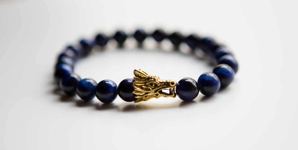 Ferragamo Man Lapis Lazuli Bracelet (M) Lapis Lazuli