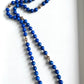 Vintage Lapis Lazuli 14K Gold Long Necklace 31” Length