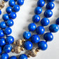 Vintage Lapis Lazuli 14K Gold Long Necklace 31” Length