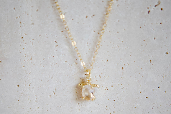 Turtle Gold Filled Necklace - 16 Inches