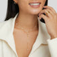 Pearl 18K Gold-Plated Lariat Adjustable Necklace