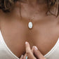 Mother-of-Pearl Sterling Silver Adjustable Necklace