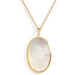 Mother-of-Pearl Gold-Plated Adjustable Necklace