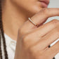 Tiny Pearl Eternity 18K Gold-Plated Ring Size 6