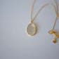 Mother-of-Pearl Gold-Plated Adjustable Necklace