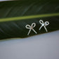 Tiny Pearl CZ Sterling Silver Bow Earrings