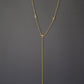 CZ 18K Gold-Plated Adjustable Necklace