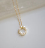 Eternity Freshwater Pearl Gold Filled Necklace