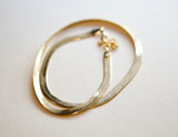 Herringbone Chain Gold Adjustable Necklace
