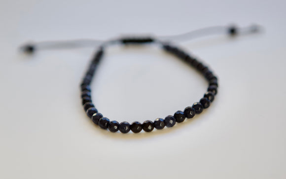 Black Agate Adjustable bracelet