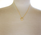 Mother-of-Pearl Clover Gold Necklace