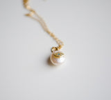 Pearl Evil Eye Necklace