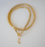 Mesh Shiny Tube 14k Gold Filled Necklace