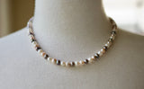 Multi-Color Freshwater Pearl Sterling Silver Necklace